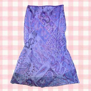 Lilac Fairycore Paisley Midi Skirt (M) (b.i.y.a.y.c.d.a)